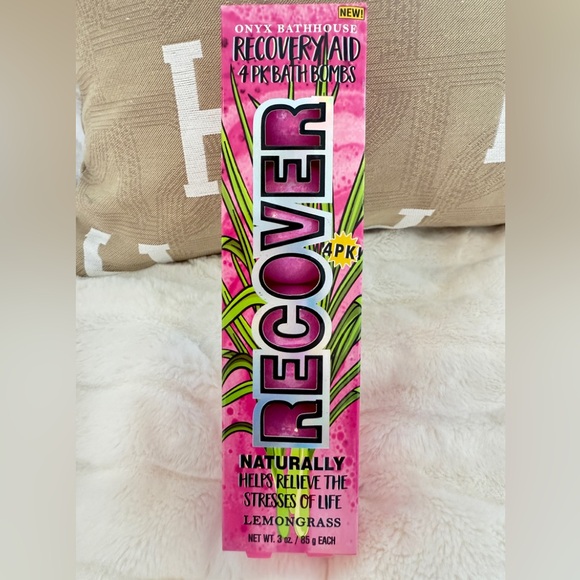 onxy bathhouse Other - Pink Recovery Aid Bath Bombs